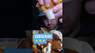 ASMR EATING EMPANADA  MEXICAN FOOD 🌮 asmreating asmrfood asmrmukbang mexicanfood mukbang [upl. by Nwahsyt890]