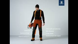 Husqvarna chainsaw trousers  Technical Extreme [upl. by Bolan362]