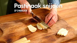 Pastinaak snijden  How to  Allerhande [upl. by Idnahr862]