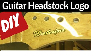 Guitar Headstock Logo How to [upl. by Nagar]