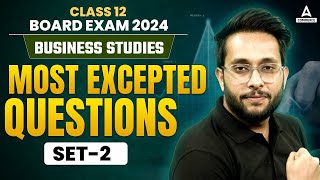 Class 12 Board Exam  Business Studies  Most Expected Questions  by Harsh Sir  Set 2 [upl. by Lyred]