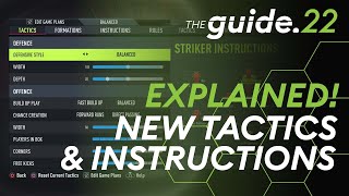 New Custom Tactics amp Instructions EXPLAINED in FIFA 22  Reach Your Potential With Various Combos [upl. by Nakasuji]