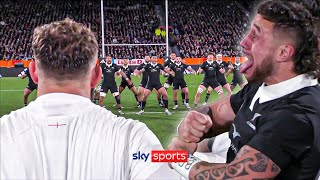 INTENSE 😯 The All Blacks perform the Haka in front of England [upl. by Neomah]