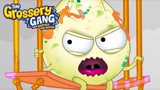 Grossery Gang Cartoon  THE DUNKING CONTEST  Videos For Kids [upl. by Ecirtahs]