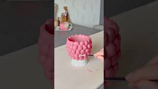 Ma tasse framboise 🥹 ceramic ceramics ceramique pottery raspberry framboise [upl. by Ettezel]