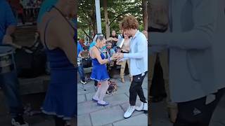 Yajaira bailando señorita cumbia con su bailarin plazalibertad viral paraty shorts [upl. by Poland]