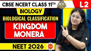 Kingdom Monera Biological Classification Class 11  NEET Biology [upl. by Cinemod66]