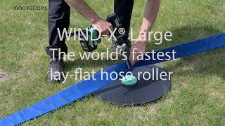 WINDX® Large – the world’s fastest portable lay flat hose roller 4k [upl. by Kone]