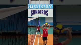 Setter 😱Skill abvolleyball volleyballspiketrainingdrills sportsequipment [upl. by Aniraad]