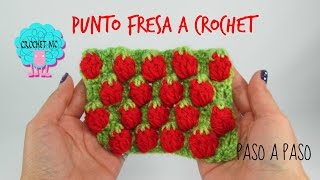 Tutorial punto fresas a crochet [upl. by Ilyah]