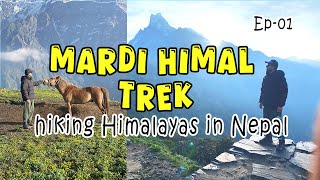 Best 4 Days in Mardi Himal Trek in Nepal  Hiking the Himalayas  mountain trekking  Ep01 [upl. by Obala468]