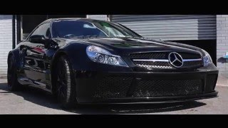 Mercedes SL65 R230 AMG Black Series Recreation conversion by Dynamic Customs [upl. by Anilad]