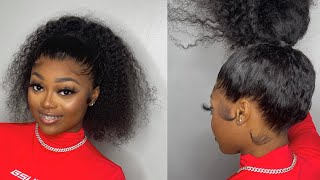 360 WIG INSTALL 😱  How To Glue The Back Of Your Lace 🔥  WowAfrican Hair [upl. by Yrrak]