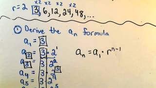 Geometric Sequences A Formula for the n  th  Term  Part 1 [upl. by Akenahc]