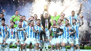 Argentina and Lionel Messi are crowned World Cup champions [upl. by Ennyletak]