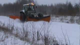 Fendt GTA 380 i pług do śniegu 54m [upl. by Cleveland491]