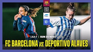 FC Barcelona vs Deportivo Alaves  Liga F Matchday 9 Full Match [upl. by Ilzel]