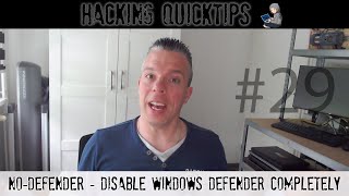 Hacking QuickTip 29  NoDefender  Disable Windows Defender Completely  es3n1n tool [upl. by Sharos]