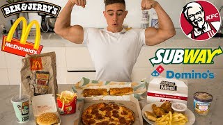 EVERY FAST FOOD CHALLENGE  Epic Cheat Meal  Zac Perna [upl. by Placidia]