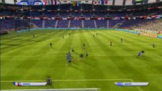 2010 FIFA World Cup  Uruguay vs France June 11 2010 Simulation [upl. by Ahsircal]