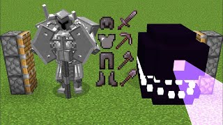 ferrous wroughtnaut  all netherite armor  wither storm [upl. by Aittam649]