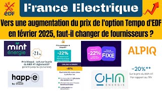 TARIF ELECTRICITE  Changer immédiatement de fournisseur dénergie même pour les clients TEMPO [upl. by Yerrot]