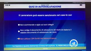 Alternanza scuola lavoro  quiz di autovalutazione modulo 6 [upl. by Anid]