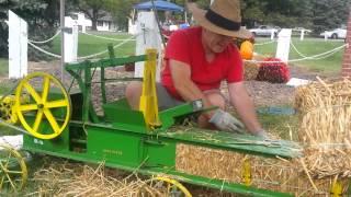 Miniature Hay Baler with Mr Gene [upl. by Belldame]