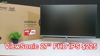 Monitor ViewSonic VX2776sh 27quot FHD IPS 75Hz [upl. by Mcculloch165]