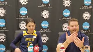 UMassDartmouth PostGame Interview NCAA Second Round 2024 [upl. by Penelope559]