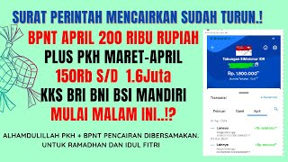 SURAT PERINTAH PENCAIRAN BPNT APRIL  PKH MARET APRIL SDH TURUN SALDO KKS MULAI TERISI MALAM INI [upl. by Ynetsed]