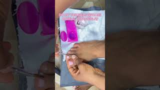 Do my acrylic toe nails with me  3d flower nails naildesign shortsfeed shorts acrylictoes [upl. by Crissie]