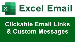 Clickable Email Links amp Buttons in Excel [upl. by Butler708]