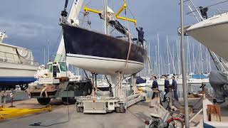 Launching SY PAREA  Salona 40 Racer  Cruiser [upl. by Emse]