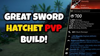 New World Pvp build Great Sword amp Hatchet [upl. by Ahsyia779]