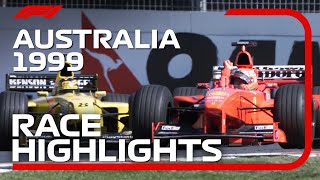 1999 Australian Grand Prix Race Highlights  DHL F1 Classics [upl. by Erlene]