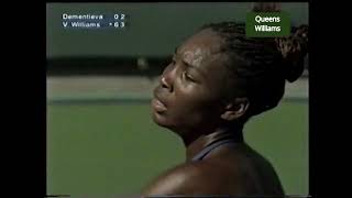 Venus Williams v Elena Dementieva  Indian Wells 2001 QF Highlights [upl. by Genni692]