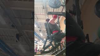 23 x 135lb seated overhead military press [upl. by Hoxie]