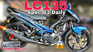 TERBARU EXHAUST TS RACING PNP LC135  SERVICE TOP SET LEPAS 2 TAHUN [upl. by Yong567]