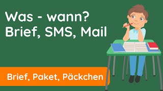 Brief Postkarte ✅ EMail oder SMS Was nutzt du wann [upl. by Auberbach]