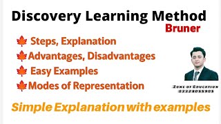 Discovery Learning Method by Burner Modes of Representation [upl. by Keeley]