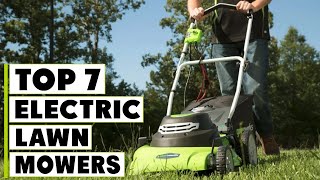 Top 7 Best Electric Lawn Mowers in 2024  Detailed Reviews amp Buyers Guide [upl. by Bergwall]