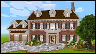 Minecraft How to Build a Colonial House  PART 2 [upl. by Eemla]