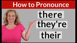 How to pronounce quottherequot theyrequot and quottheirquot shorts [upl. by Nananne]