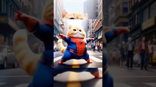 Feline spider man 🕷️  the cat 😺 crusader kings cat catlover spiderman shorts viralvideo [upl. by Airbma620]