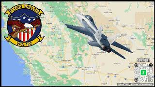 Military Aviation Audio Over Central California  March 8 2024 [upl. by Plantagenet]