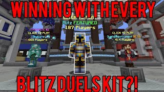 Winning with EVERY Hypixel BLITZ DUELS Kit 20 Kits [upl. by Eural547]