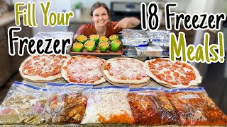 18 Easy Freezer Meals  How To MASSIVE Meal Prep  TASTY MakeAhead Dinner Recipes  Julia Pacheco [upl. by Pang]