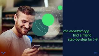 randstad app  how to complete the I9 find a friend process  English [upl. by Meuse]