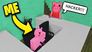 i secretly used hacks on a fan made Roblox Piggy map [upl. by Auerbach839]